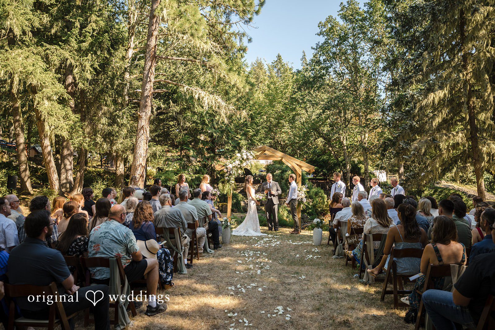Nikkole + Grant The outdoor wedding ceremony