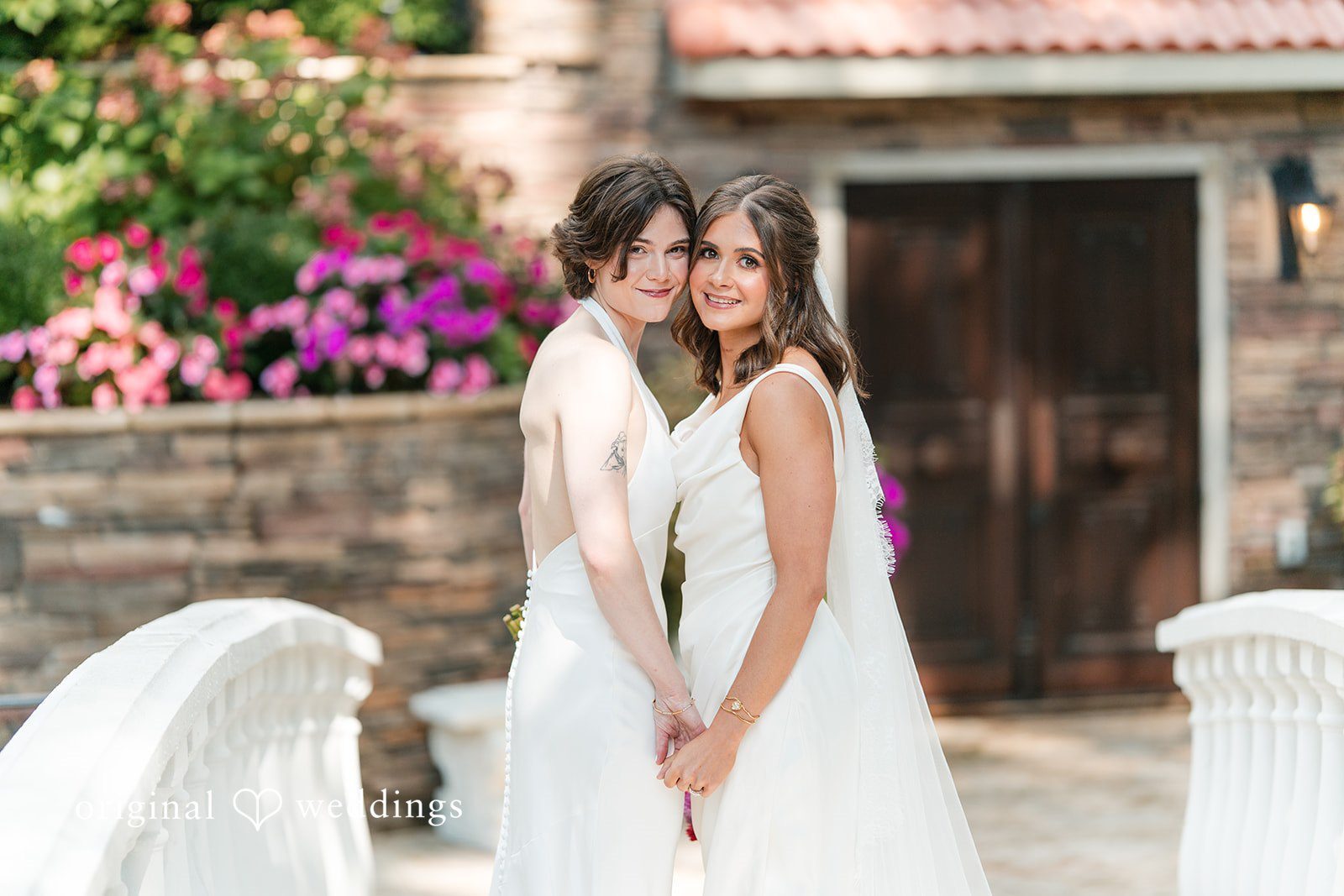 Stunning Portrait of couple at Nanina's In the Park by New York Wedding Photographers from Original Wedding.
