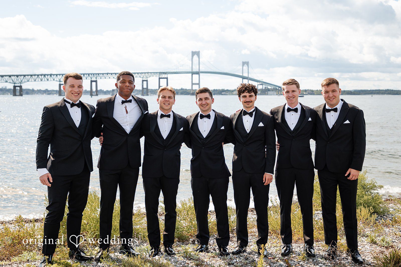 The groom and his groomsmen