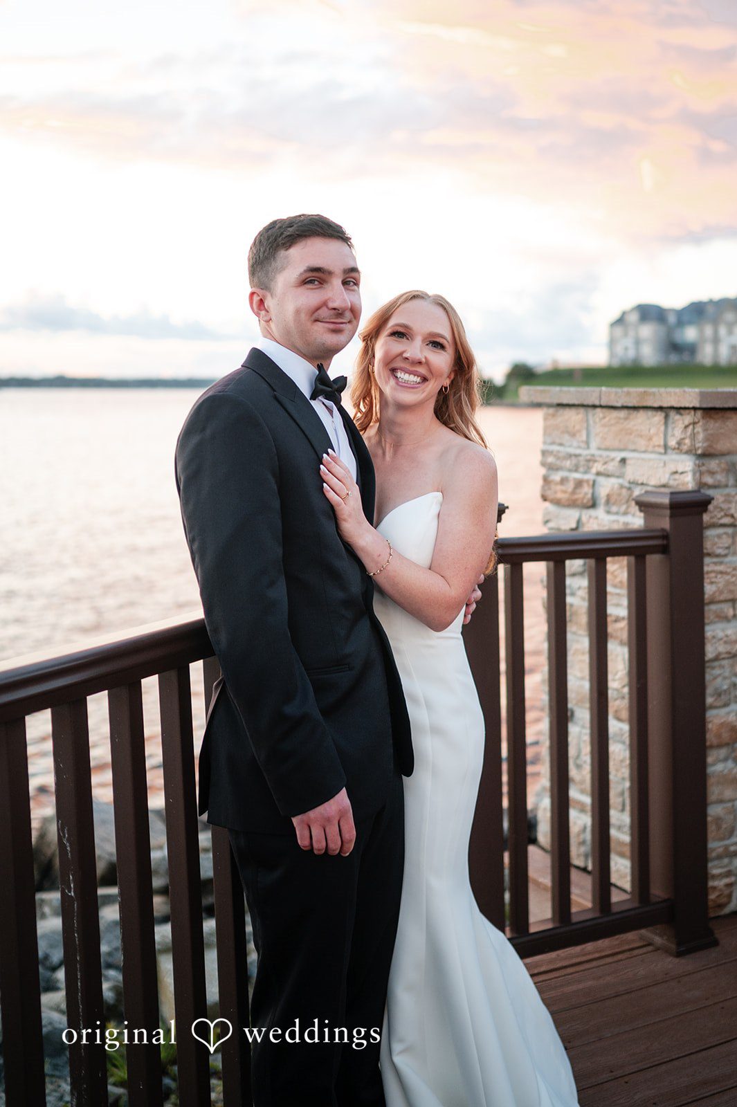 A warm portrait of the couple