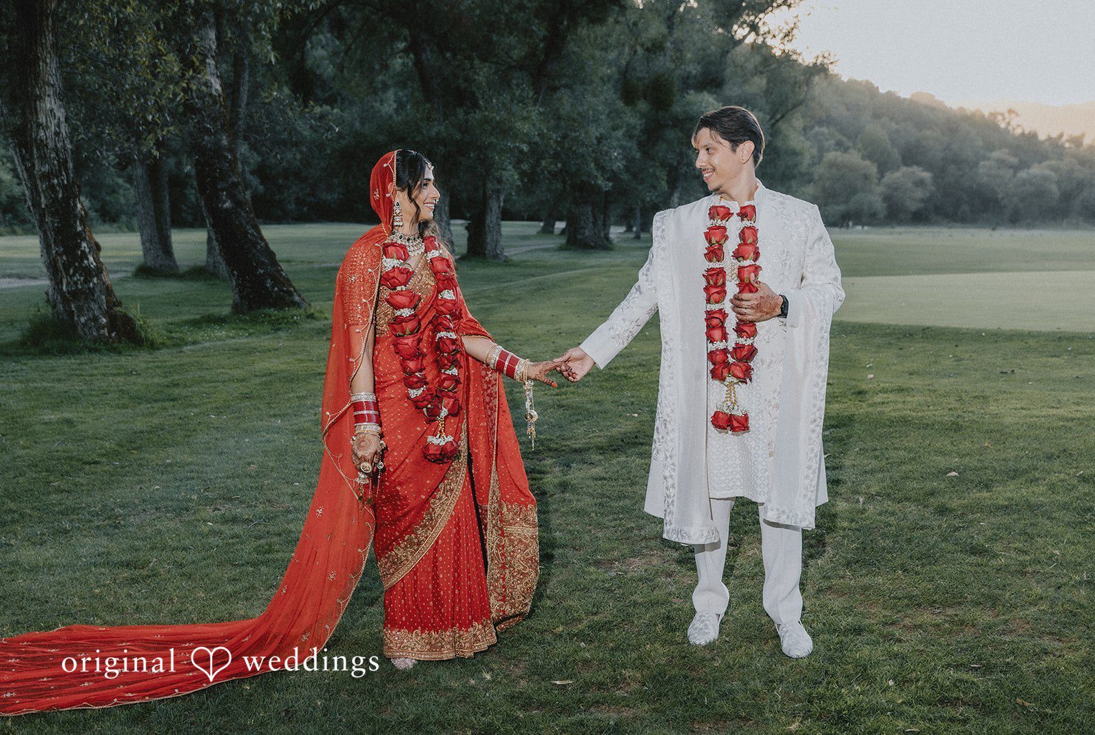 Stunning Portrait of couple at Redwood Canyon by San Francisco Wedding Photographers from Original Wedding.