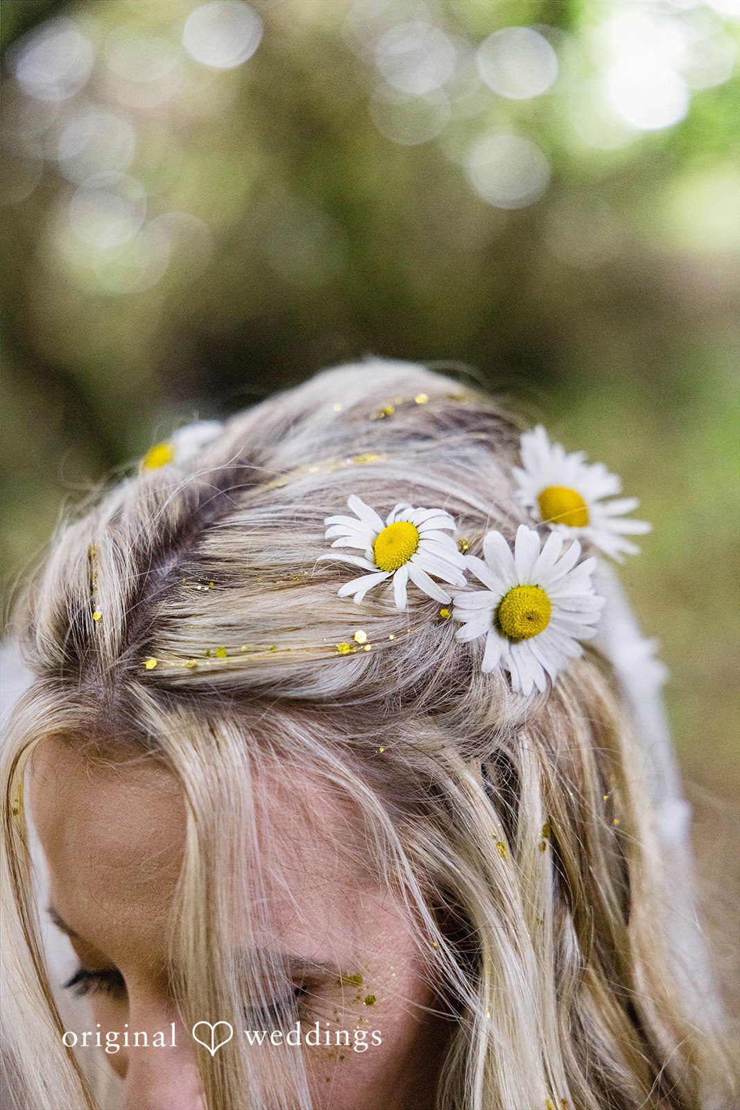 Brittany + Evan The bride's hair