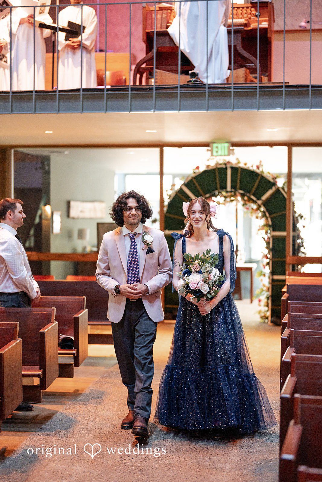 Kshitij + Hannah The couple makes a beautiful entrance