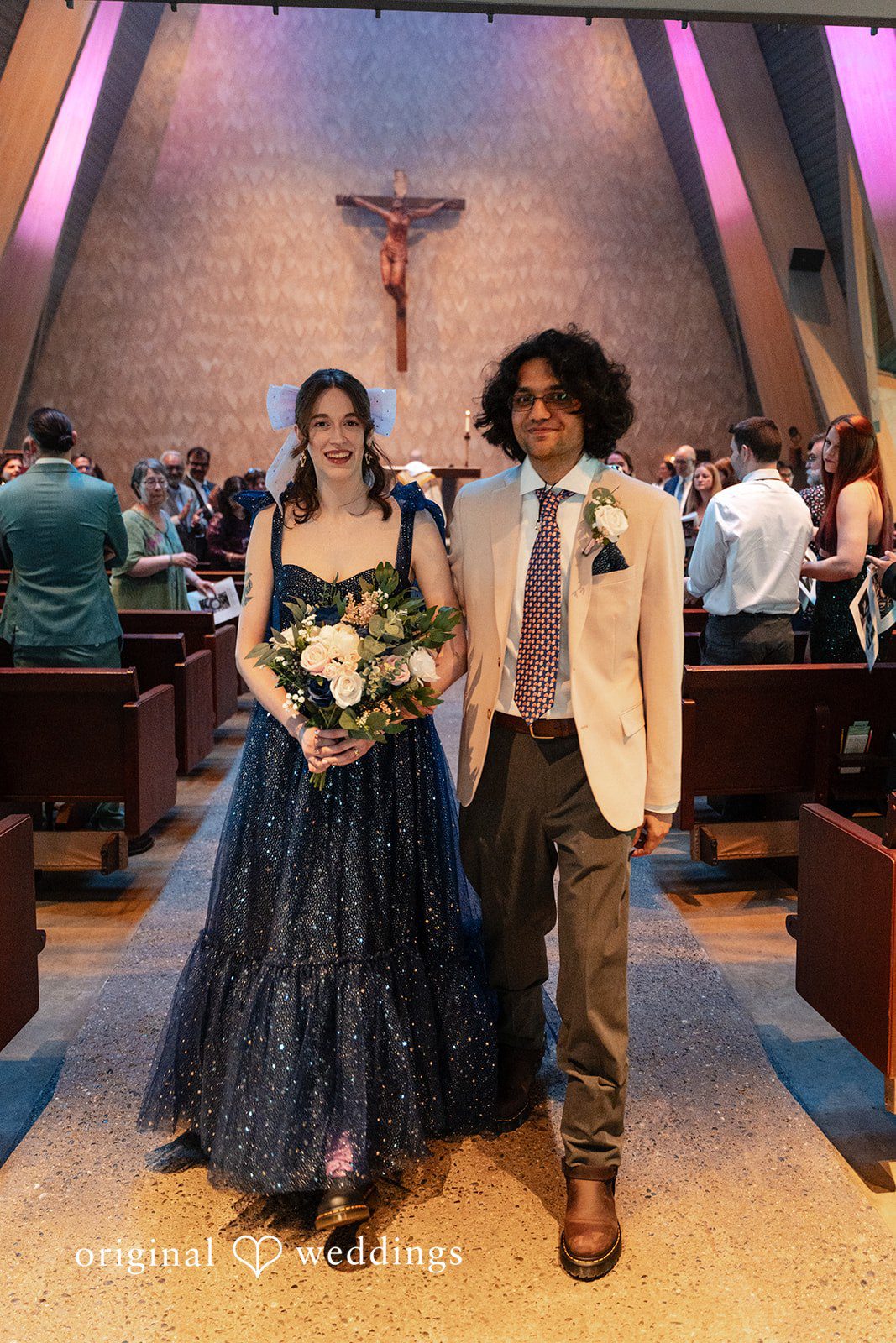 Kshitij + Hannah The couple makes a grand exit