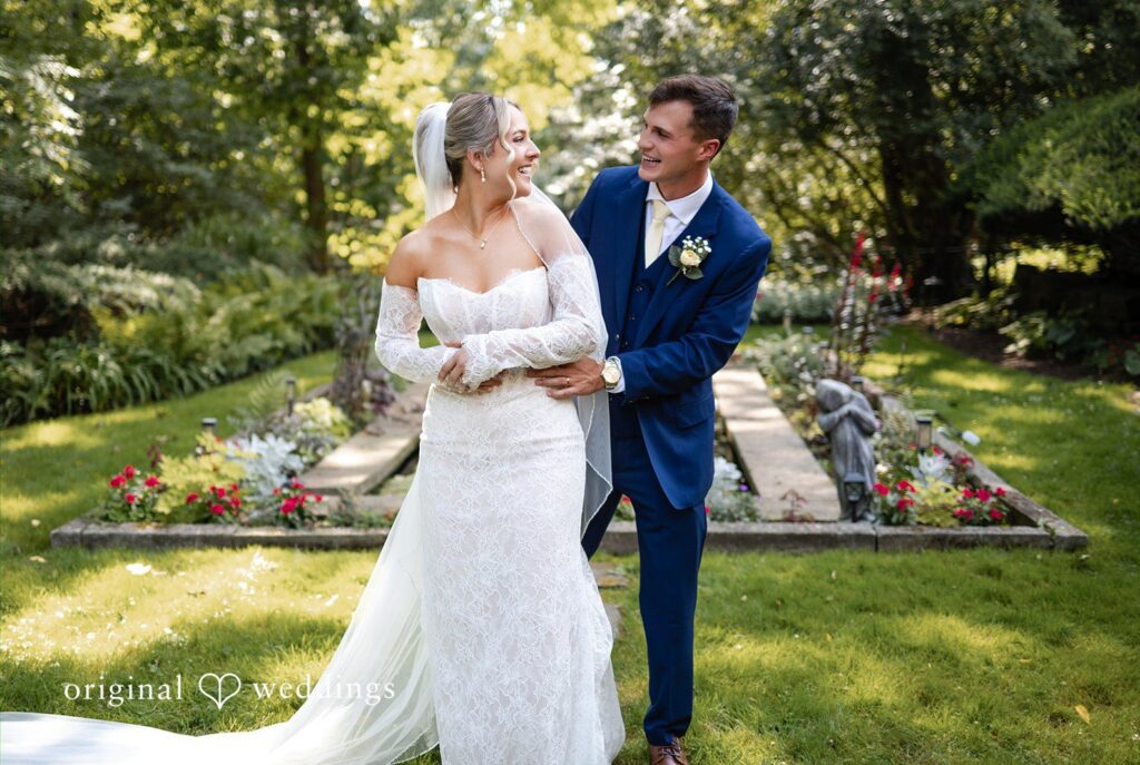 Stunning Portrait of couple at The Bank at East End by Cleveland Wedding Photographers from Original Weddings.