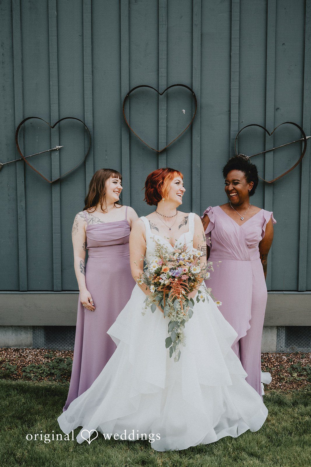 McKenna + Patrick The bride and her bridesmaids shows deep excitement