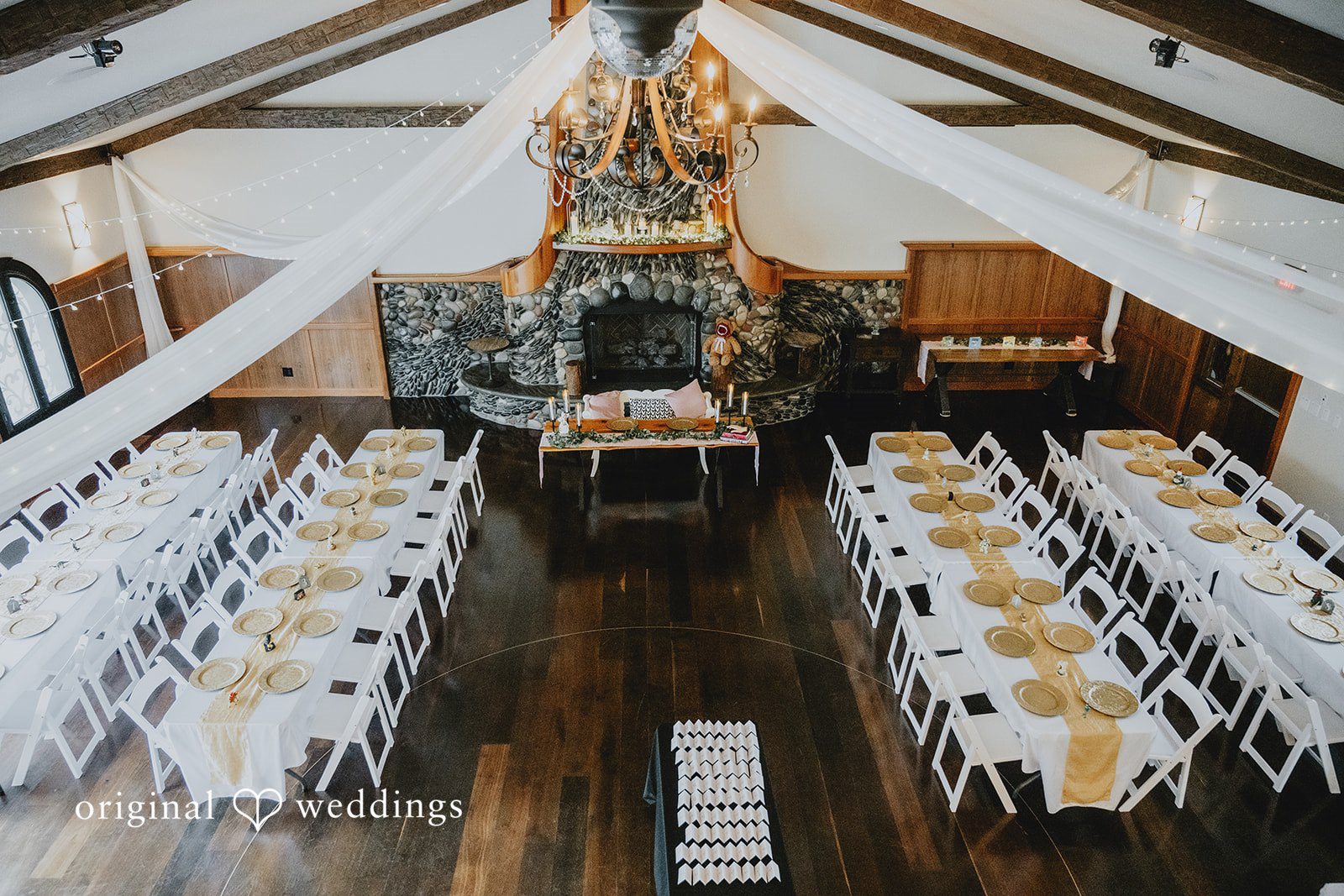 McKenna + Patrick Decorated wedding reception hall