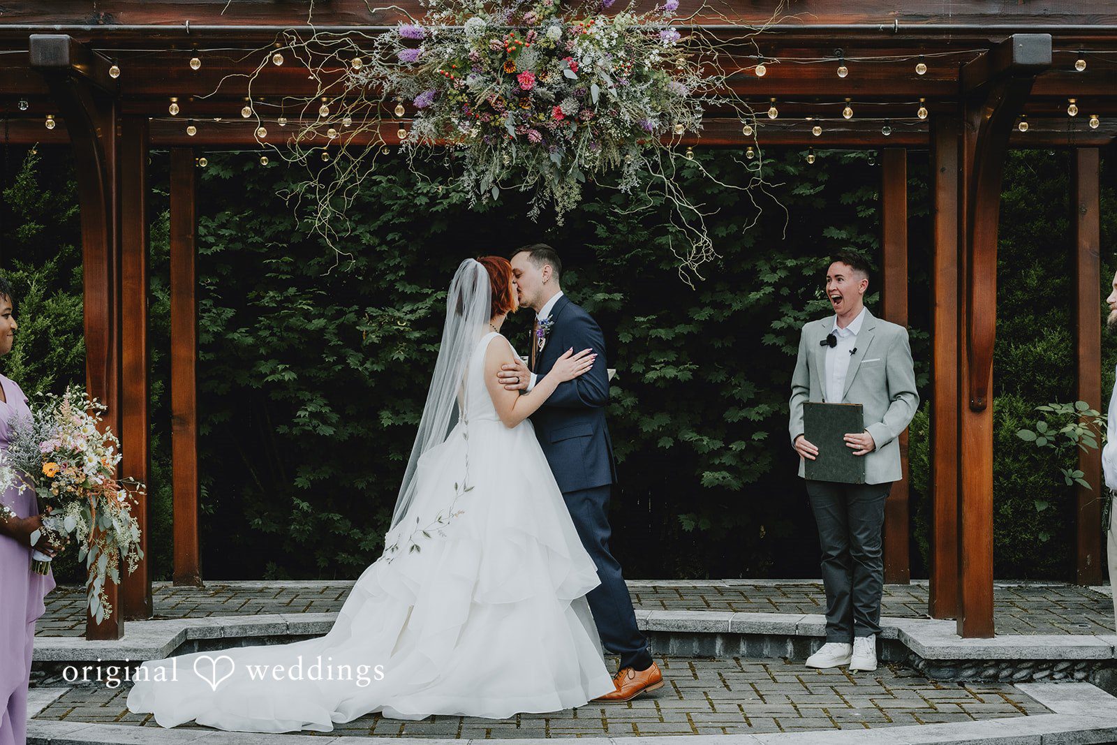 McKenna + Patrick The couple shares their first kiss