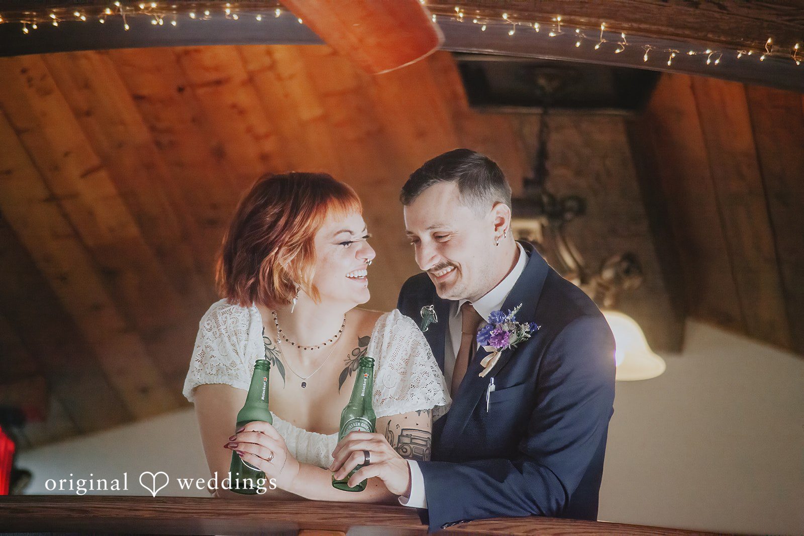 McKenna + Patrick The couple happily shares a drink