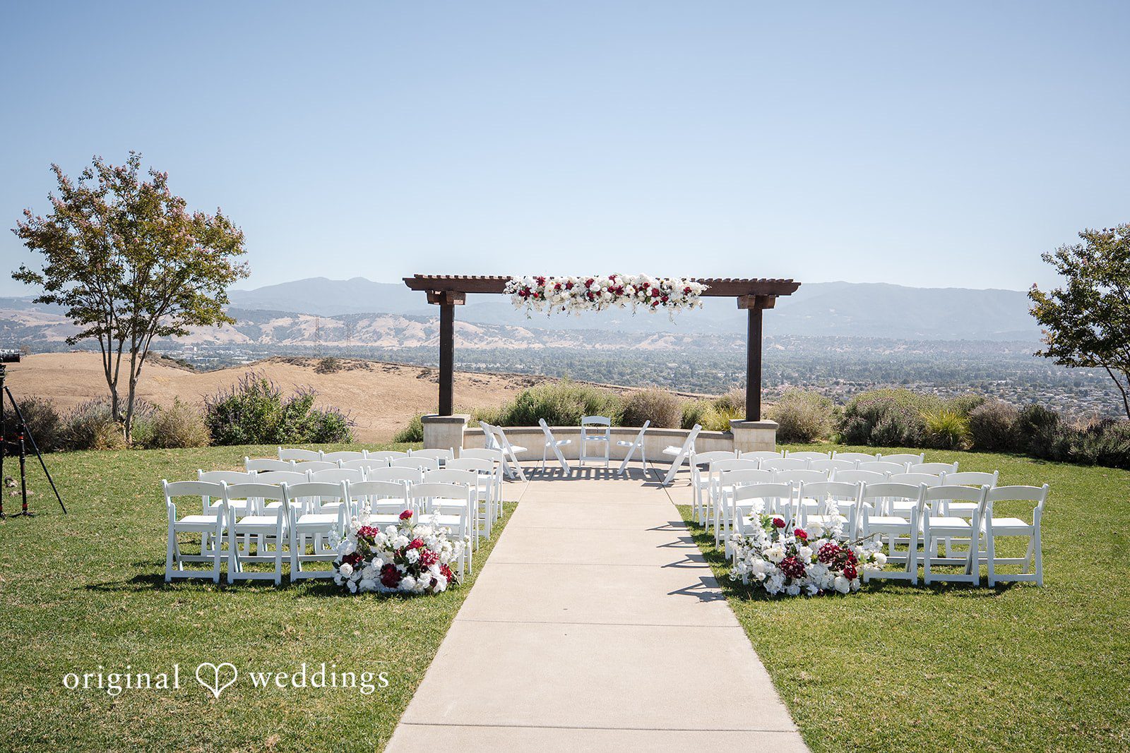 Neha + Andrew The wedding ceremony space at The Ranch at Silver Creek