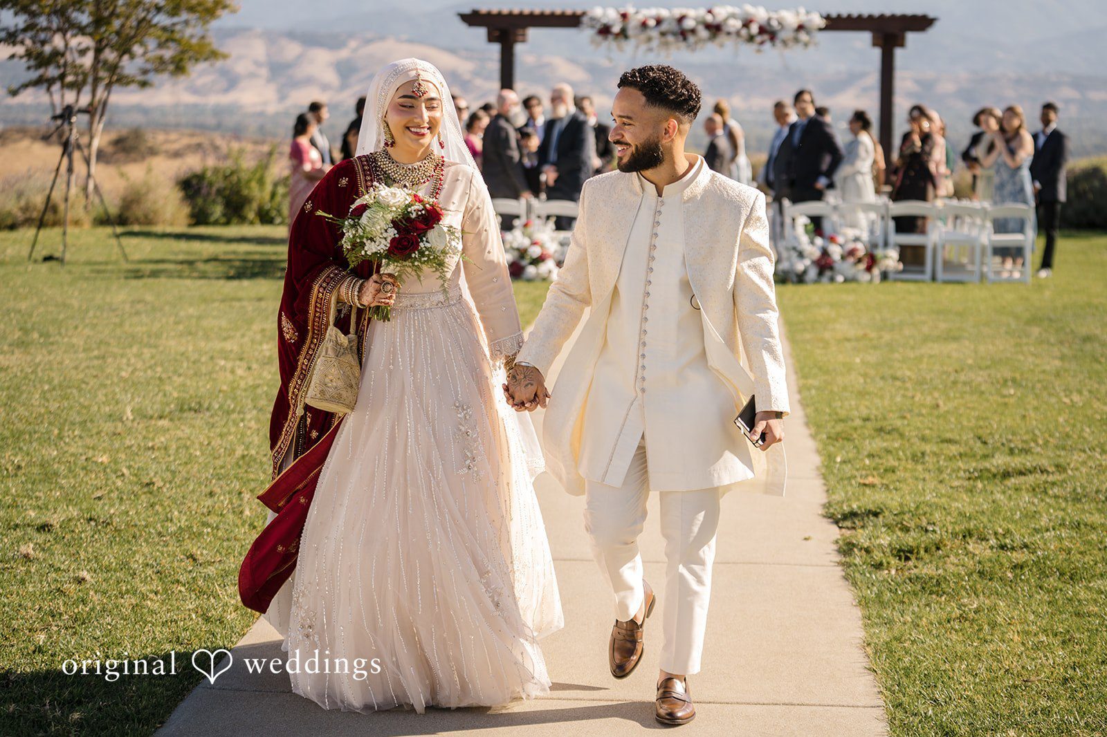 Our San Francisco wedding photographers at Original Weddings captured a stunning portrait of the couple at The Ranch at Silver Creek