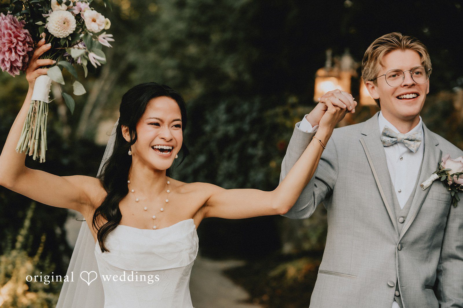 Stunning portrait of couple at The Red Lion Inn by Boston Wedding Photographers from Original Weddings.