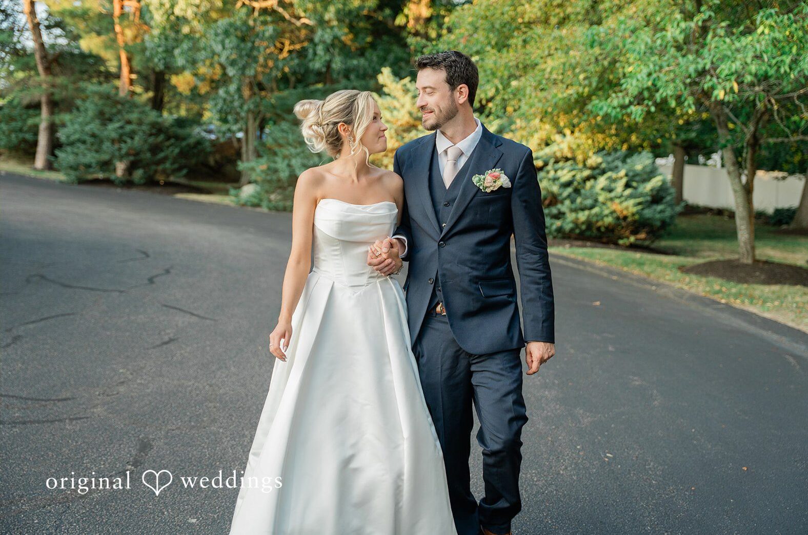 Stunning Portrait of couple at The River Club by Boston Wedding Photographers from Original Wedding.