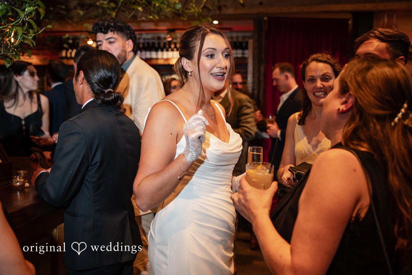 Claudio + Claire Bride celebrating with friends at Ainslie