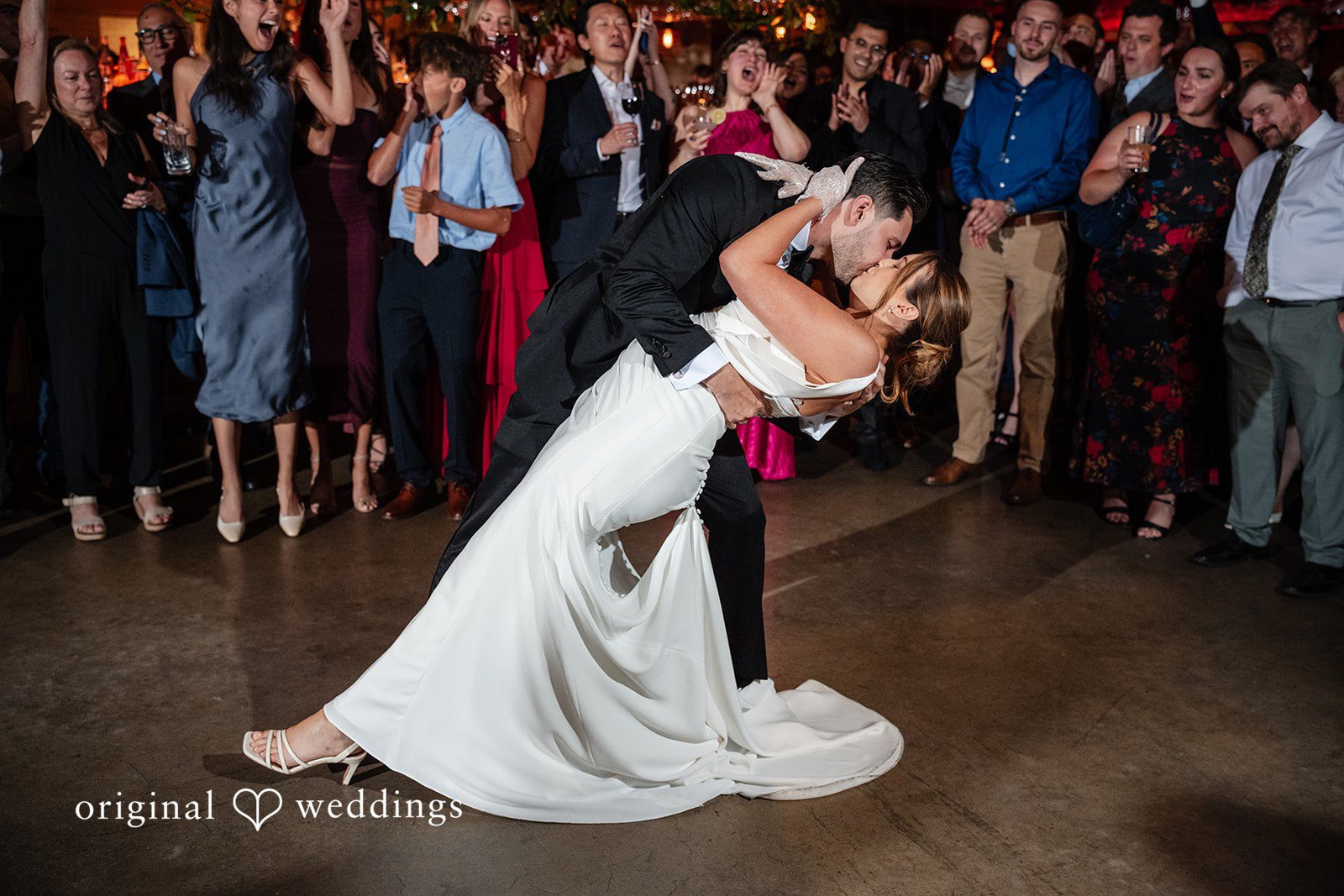 Claudio + Claire Dip during the first dance