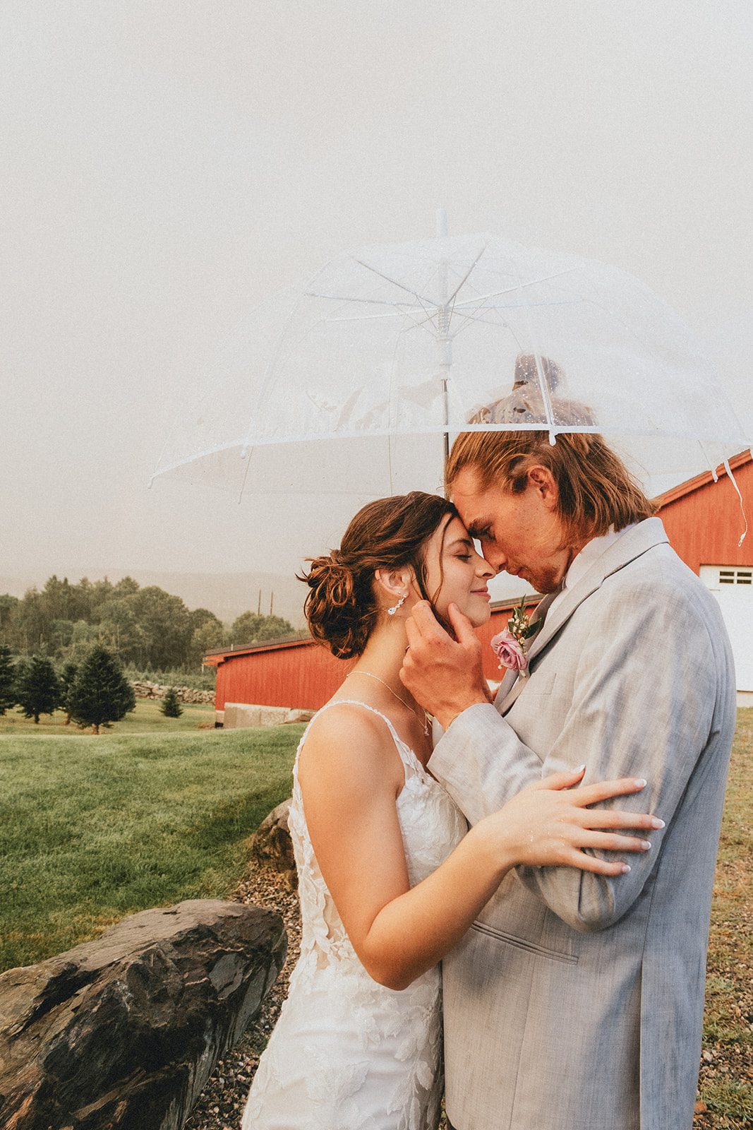 Couple sharing a kiss outside Couple sharing a kiss outside