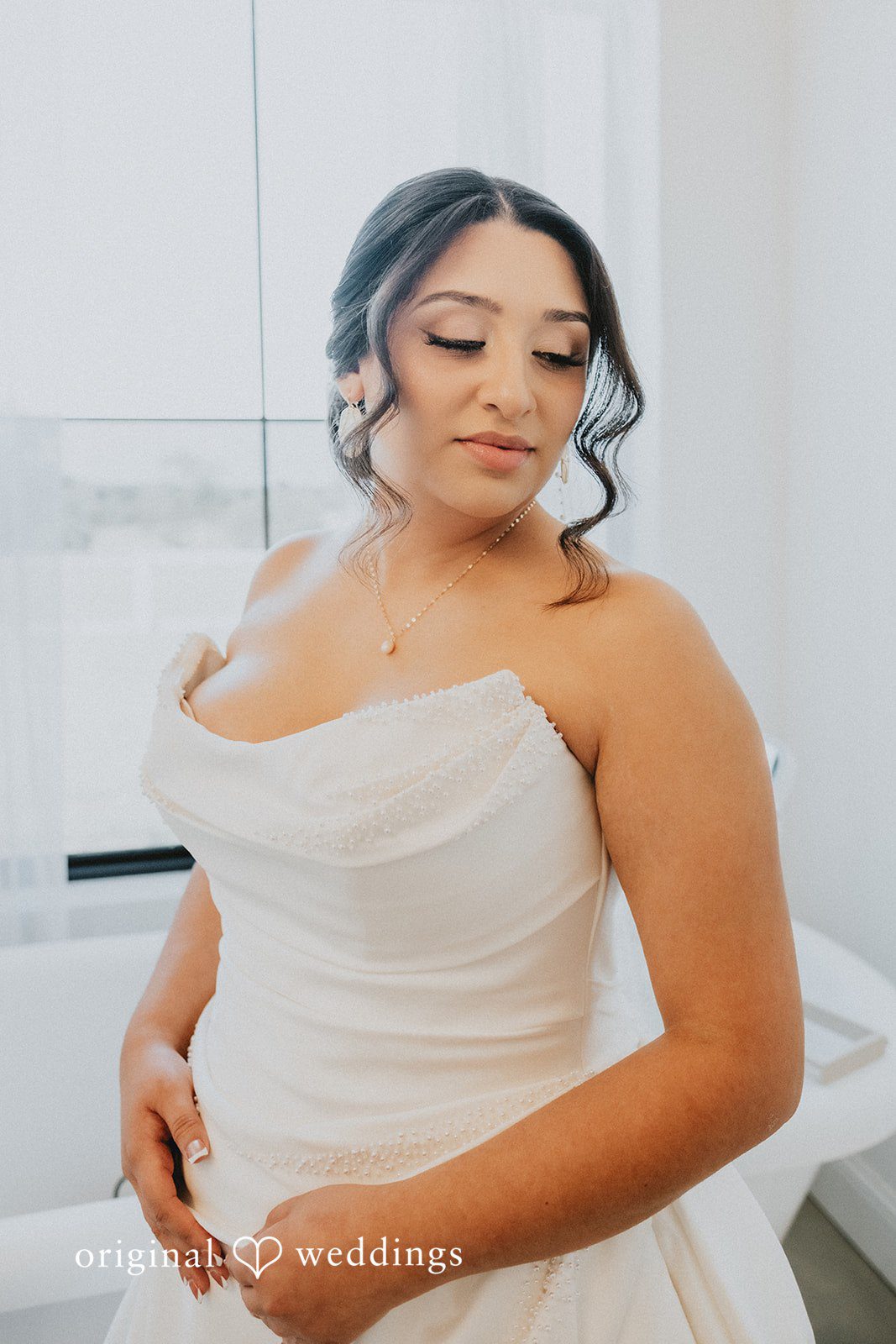 Briana + Joshua Bride smiling