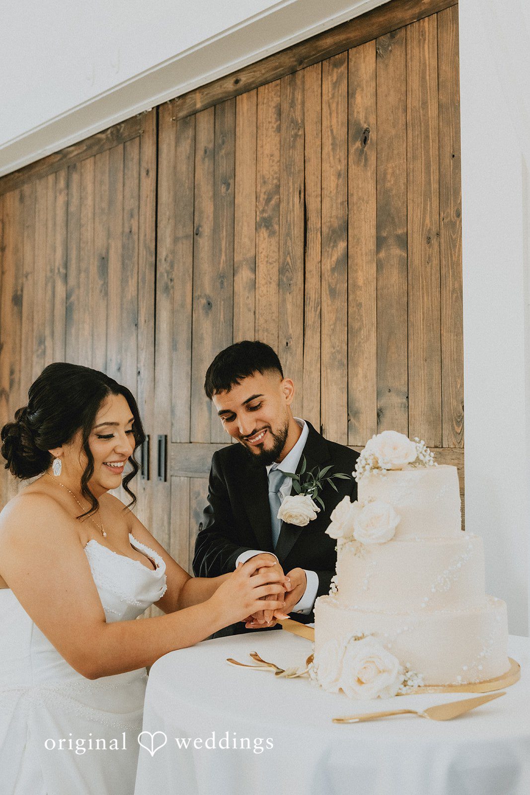 Briana + Joshua Couple sharing cake