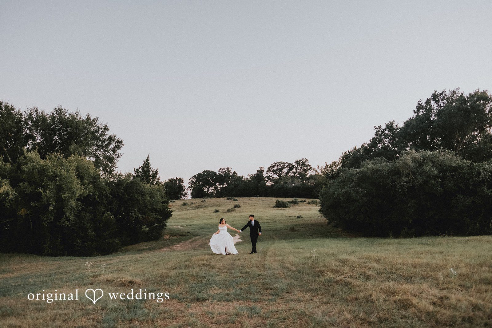 Briana + Joshua Couple in a wide field