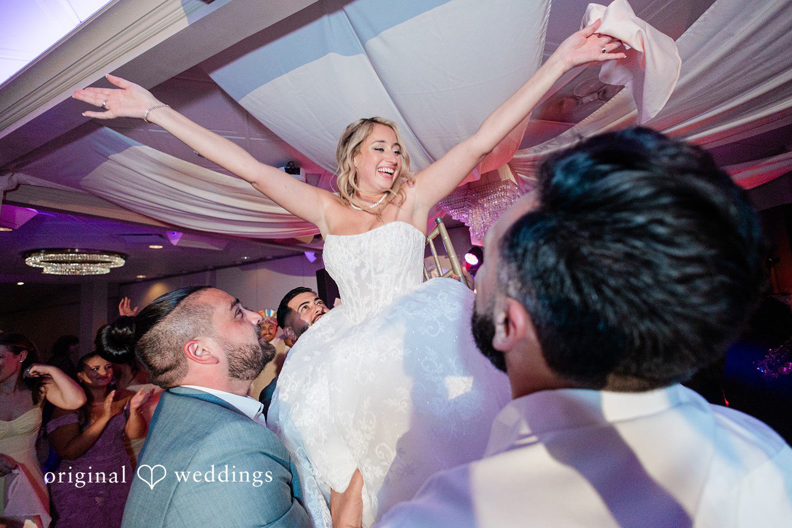 Jackie + Will Guests dancing with the couple at Anthony's Ocean View