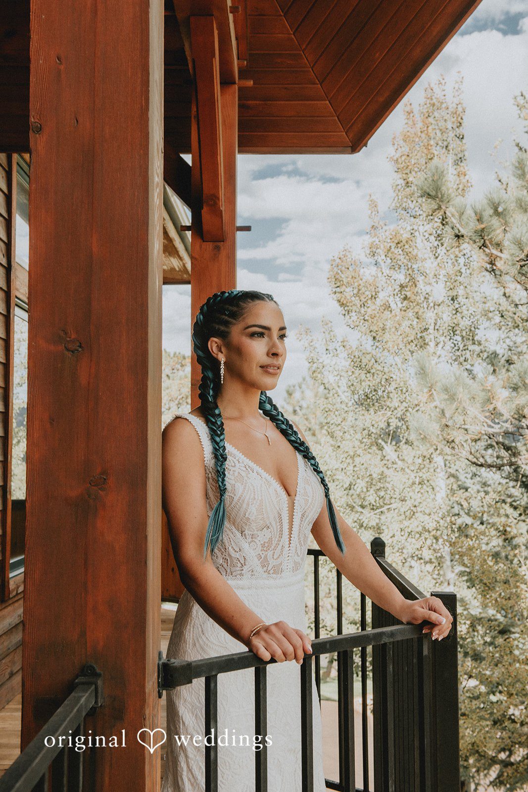 Johana + Arthur Johana before the ceremony at Aspen Falls