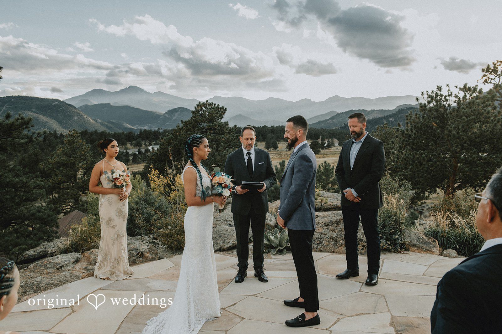 Johana + Arthur Johana and Arthur during the ceremony at Aspen Falls