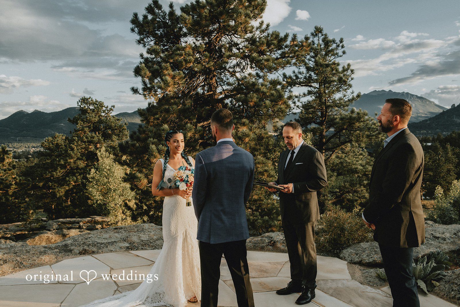 Johana + Arthur Ceremony for Johana and Arthur at Aspen Falls, photographed by Denver wedding photographers