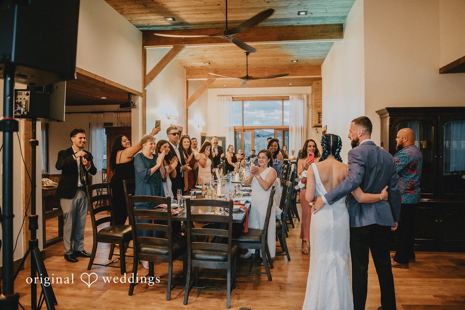 Johana + Arthur Celebrating with the newlyweds