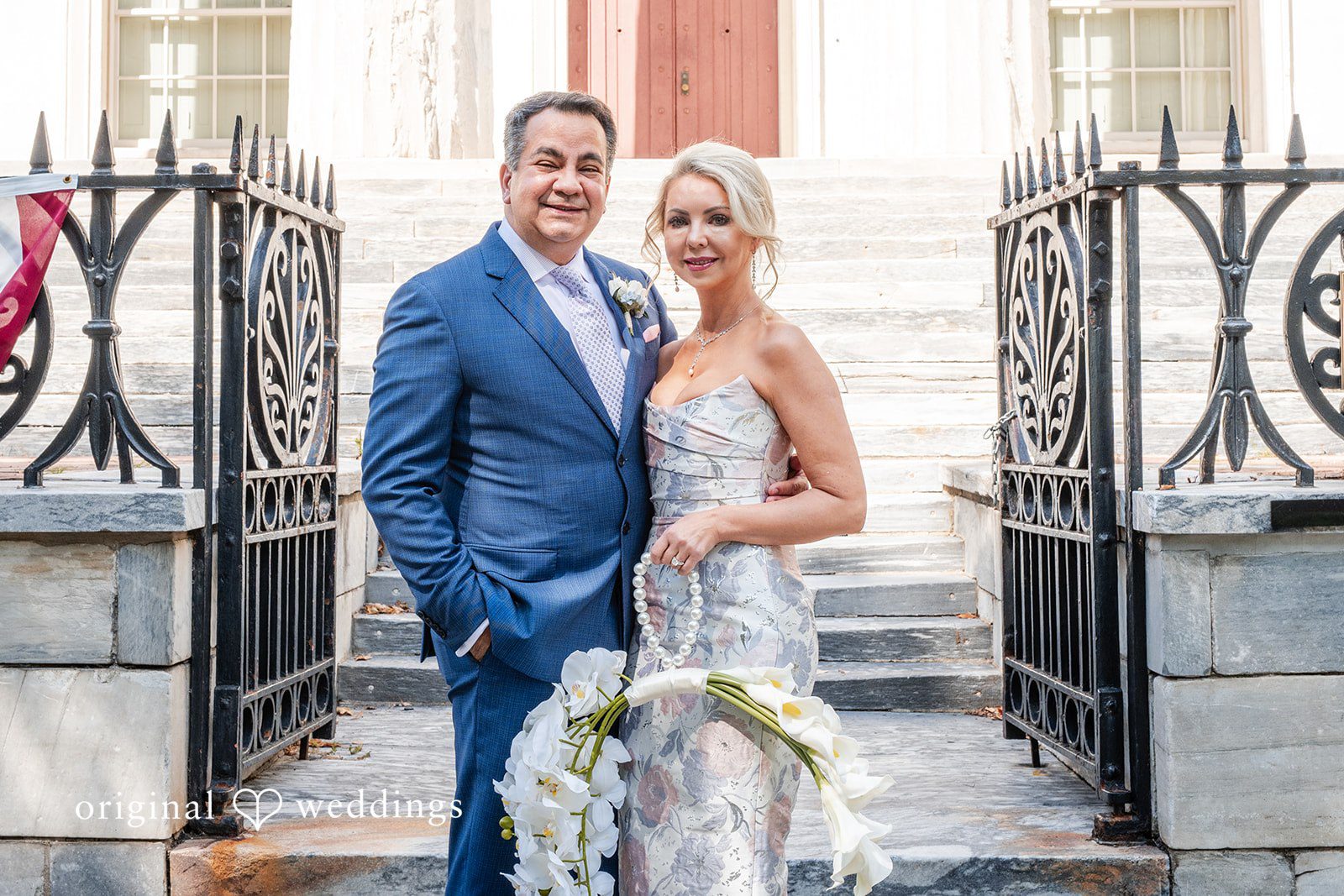 Alexandra + John Couple at an iron gate