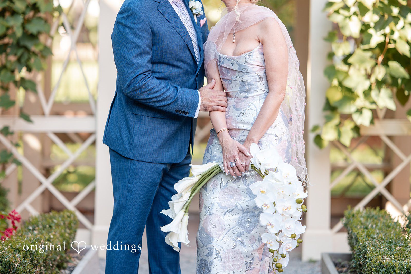 Alexandra + John Bride with calla lilies close to the groom at Barclay Prime