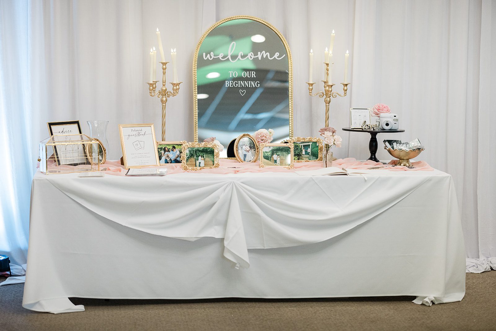Sweetheart table setup at Belvedere & Co. Events