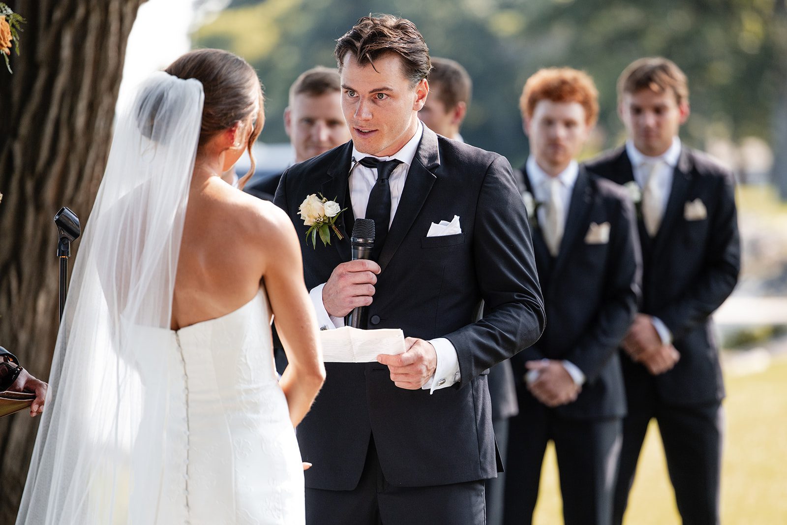 bishops-bay-country-club-timeless-madison-bianca-colin-p019-01 Groom watching the bride arrive