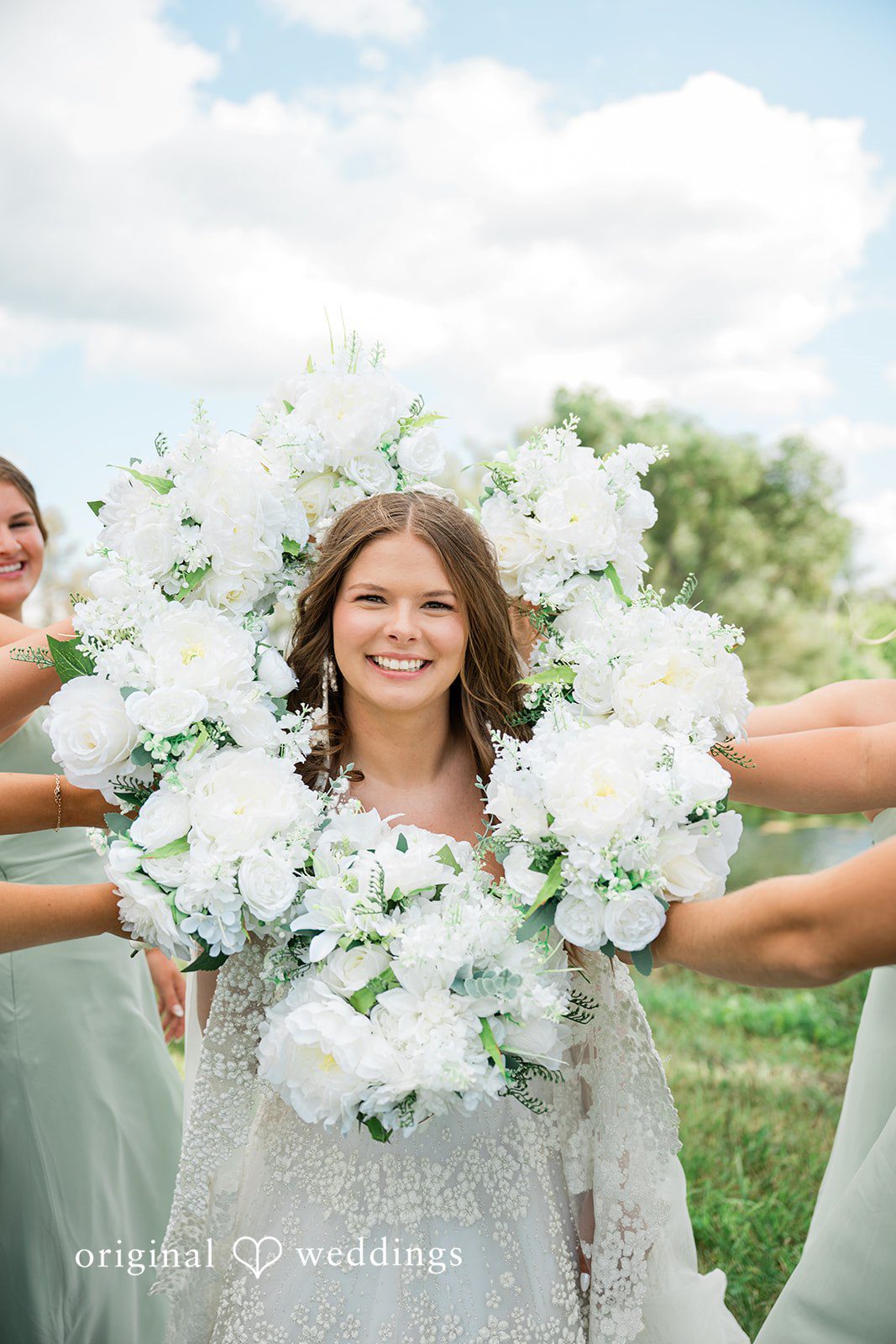 A stylish portrait of the bride