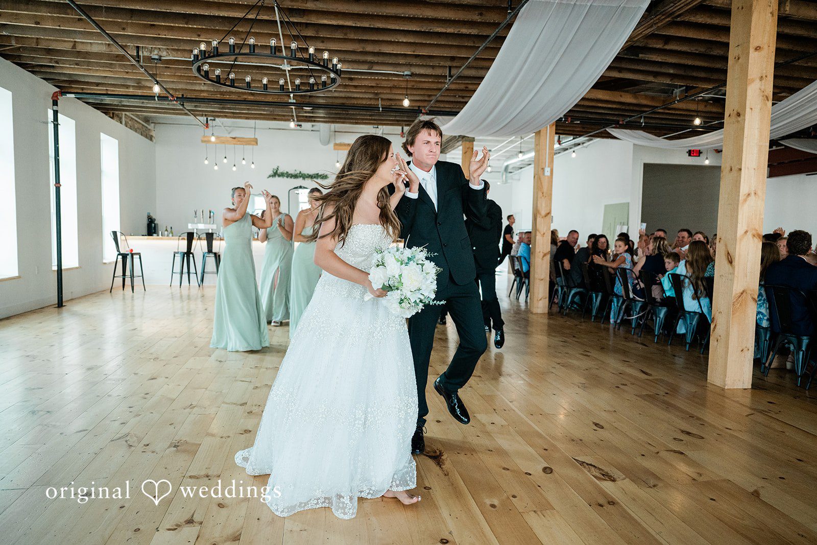 Moment from the wedding reception