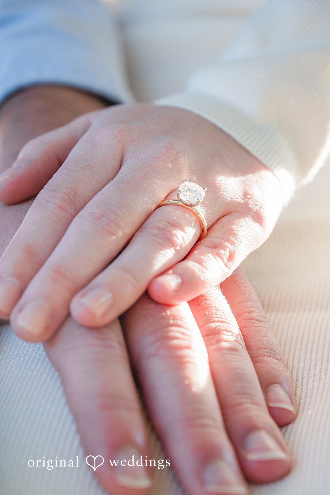 October 06, 2026 – Alice & Austin – (ID-6084) Close up of the engagement ring on Alice's hand