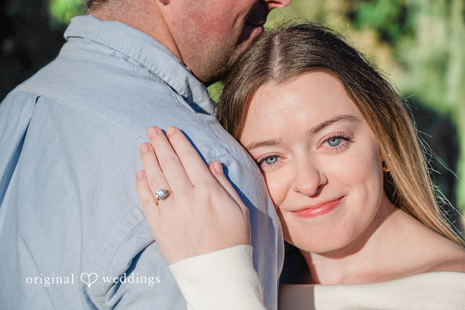 October 06, 2026 – Alice & Austin – (ID-6084) Alice resting her hand on Austin's shoulder to show her ring