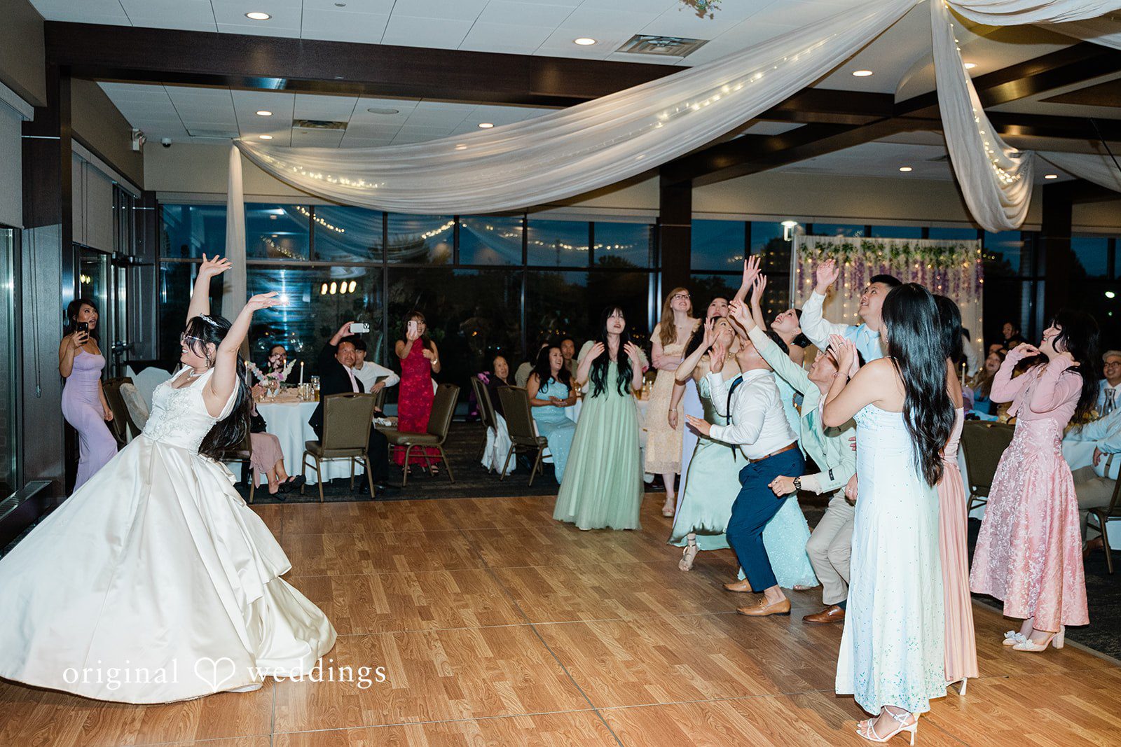 Josouaedh + Naochue A joyful moment from the wedding reception
