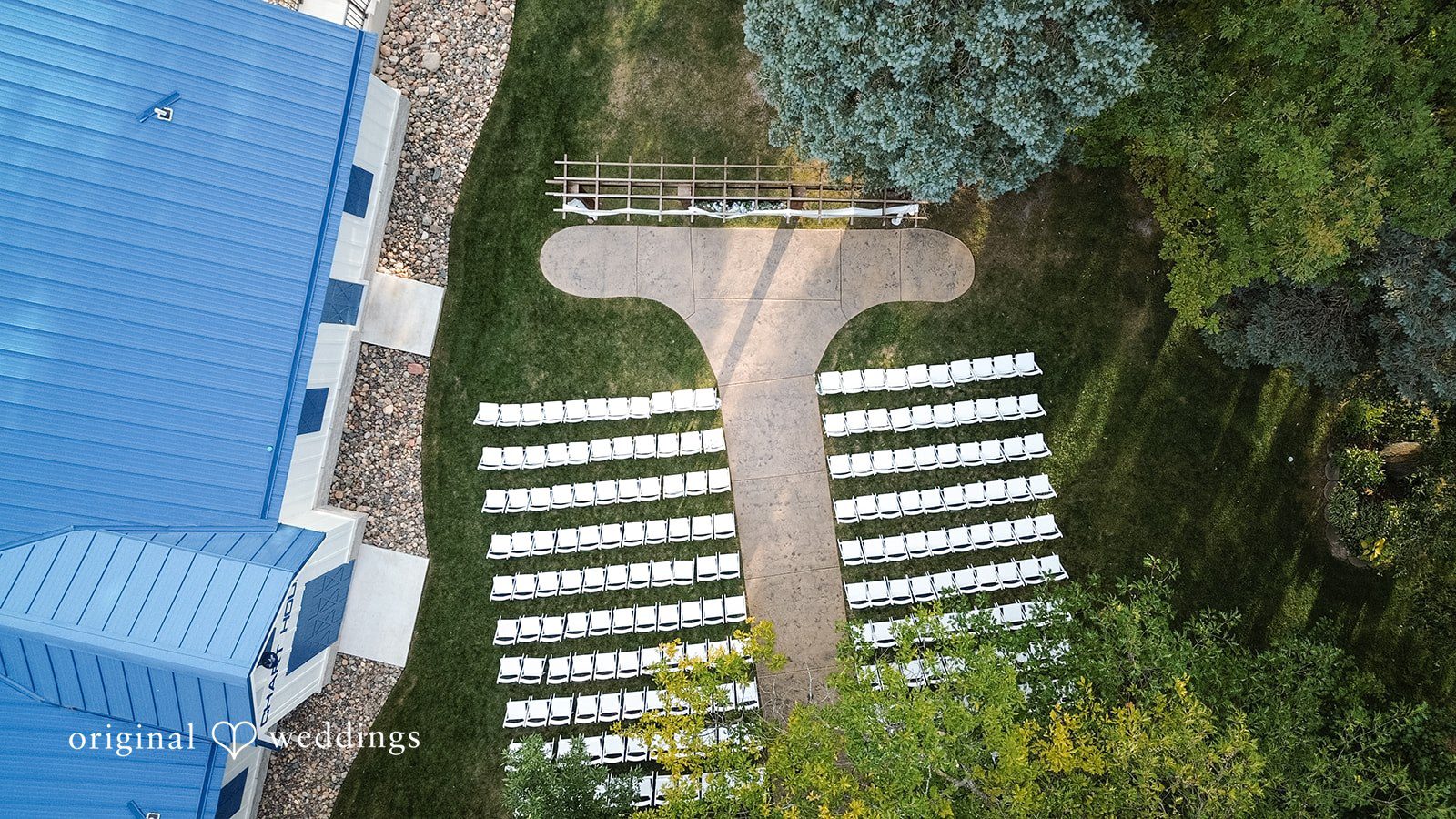 Aerial view of the venue at Brianos Charthouse Lakeville
