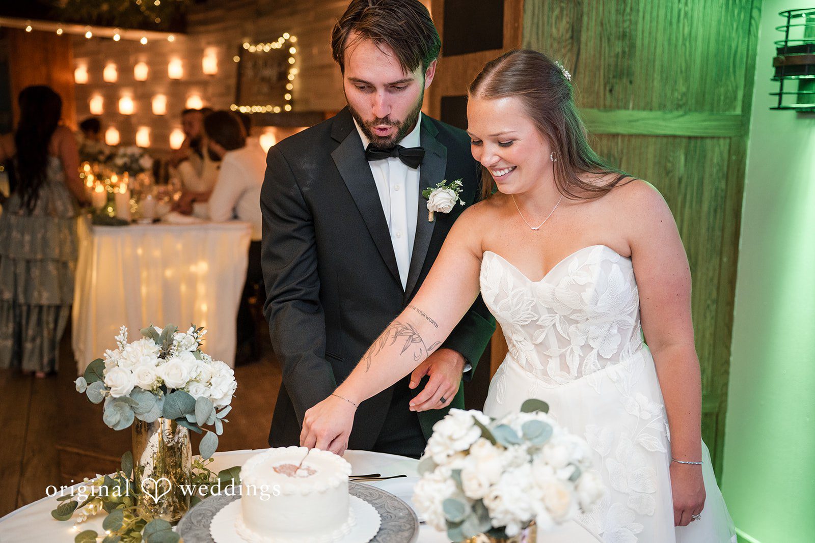 Couple sharing cake