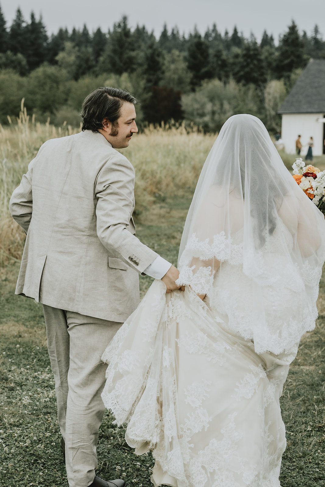 Couple walking together