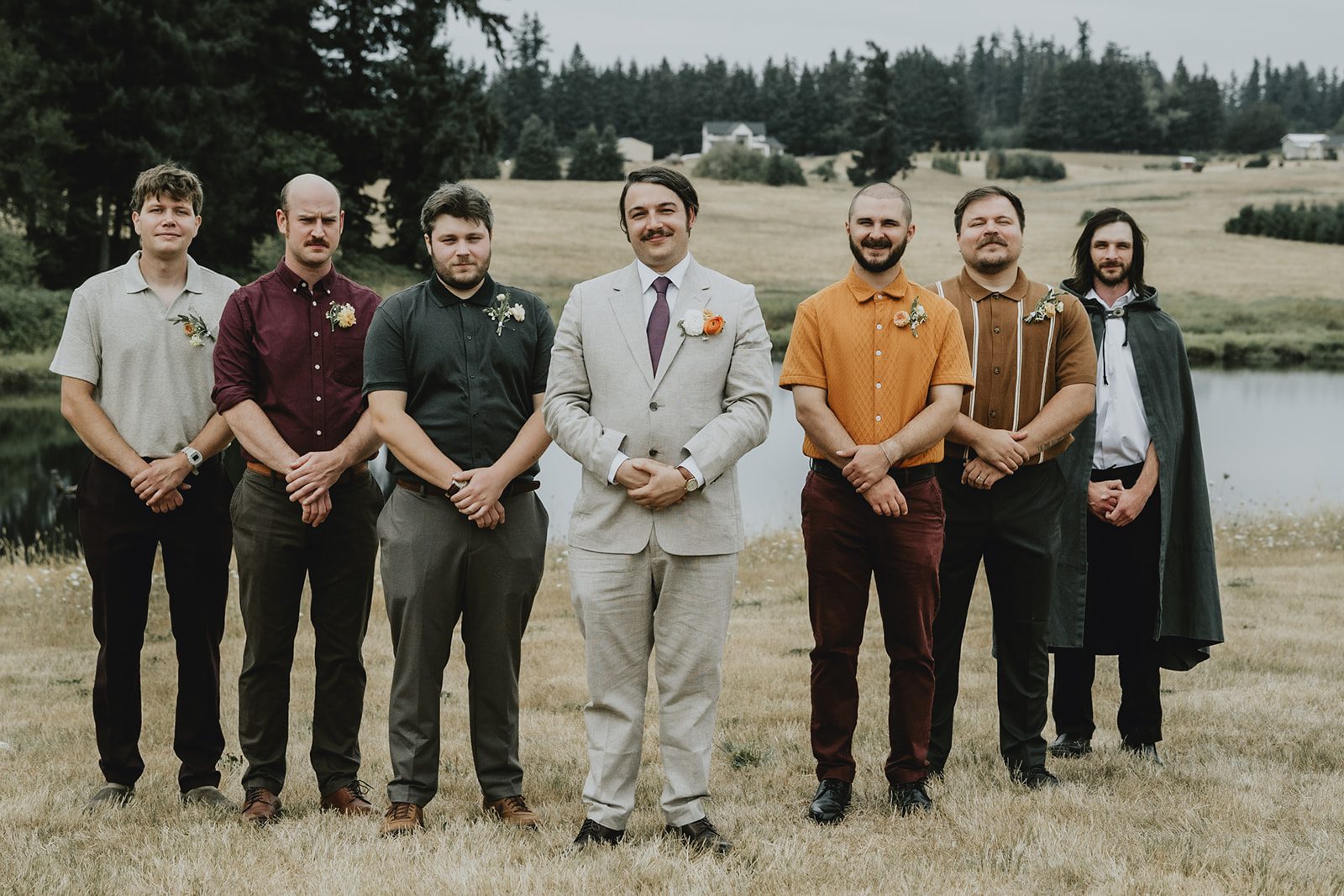 Groom with his groomsmen