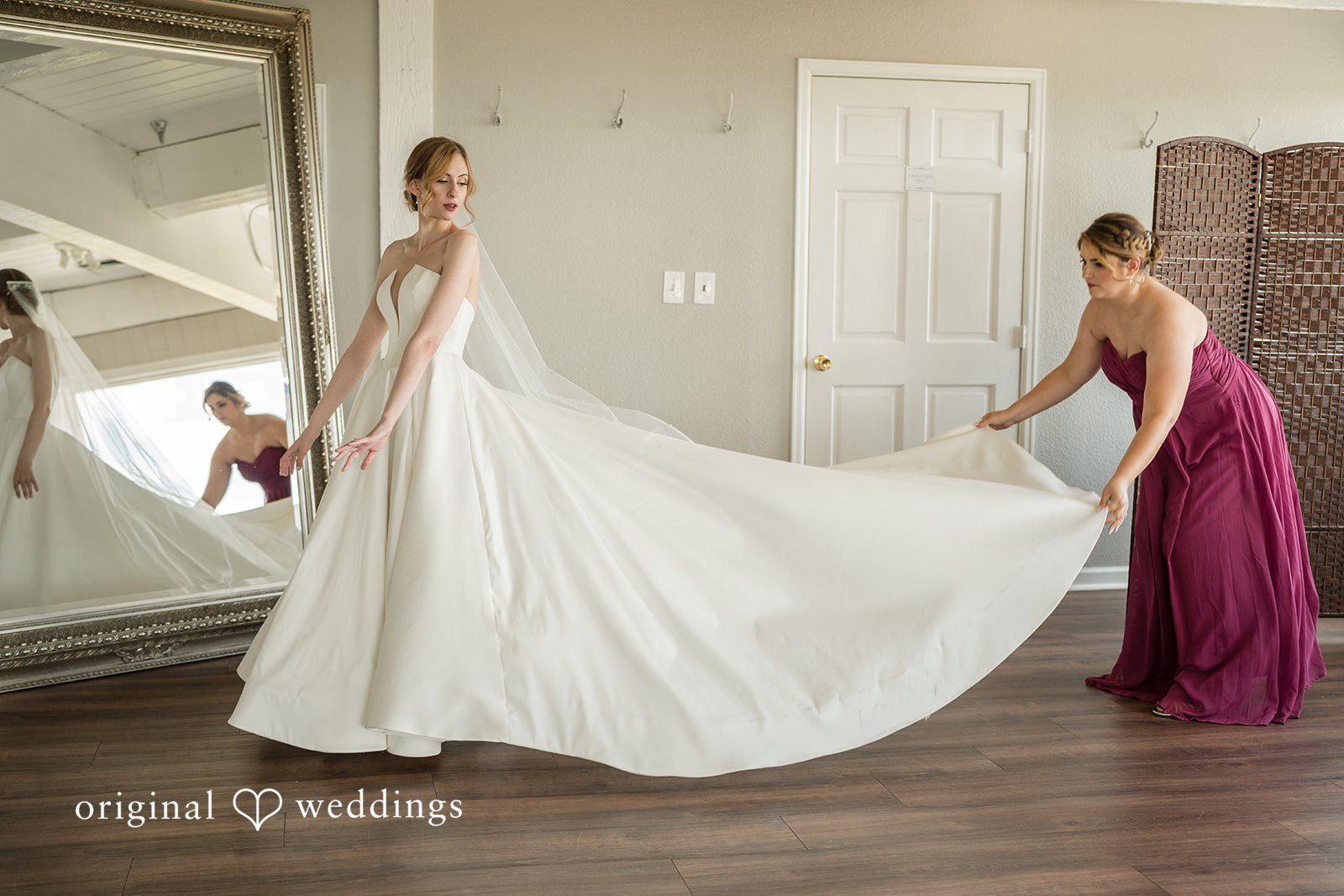 Jessica + James A beautiful portrait of the bride in her stunning wedding gown