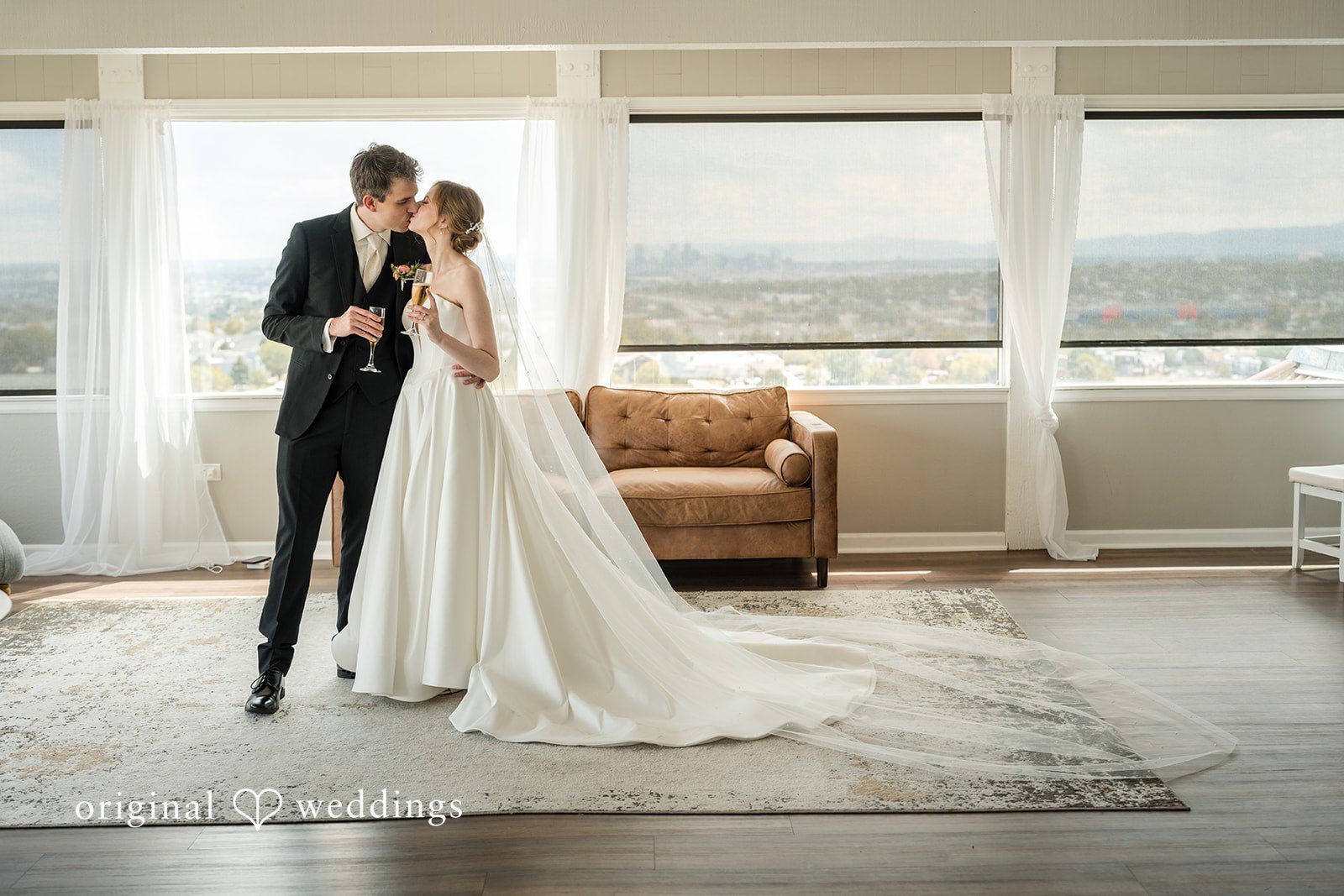 Jessica + James Romantic indoor portrait of the couple