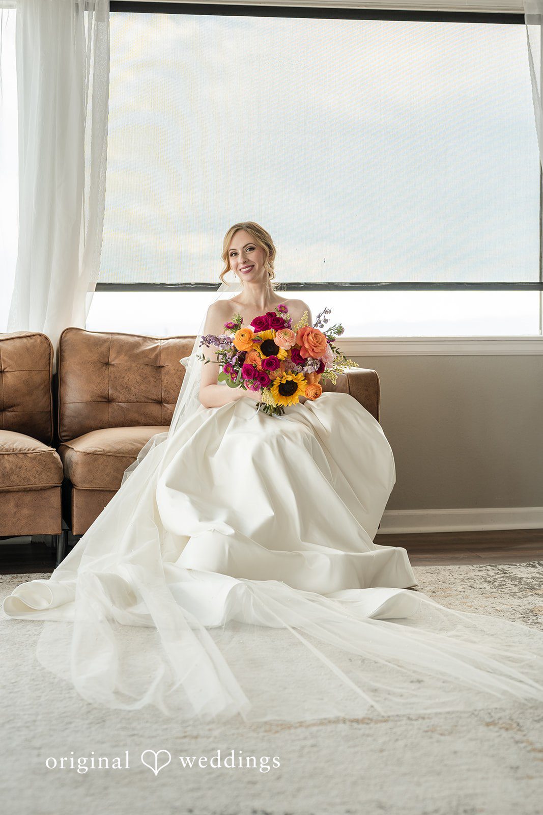 Jessica + James An indoor portrait of the bride