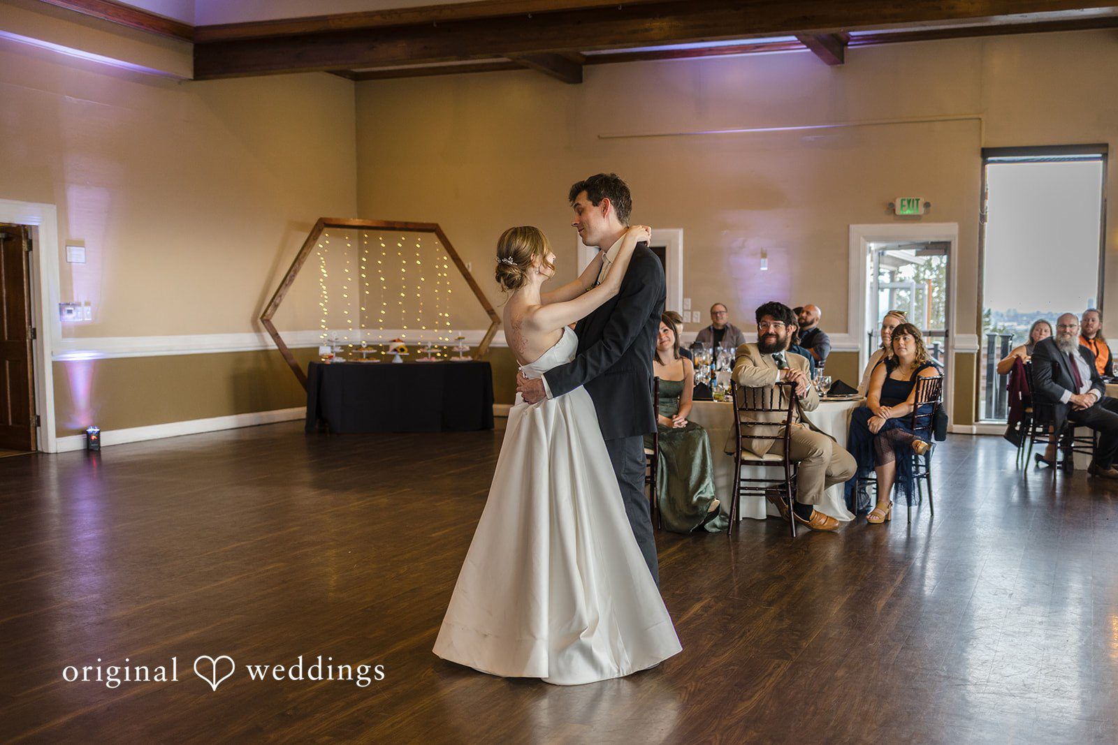 Jessica + James Dance time at the wedding reception hall