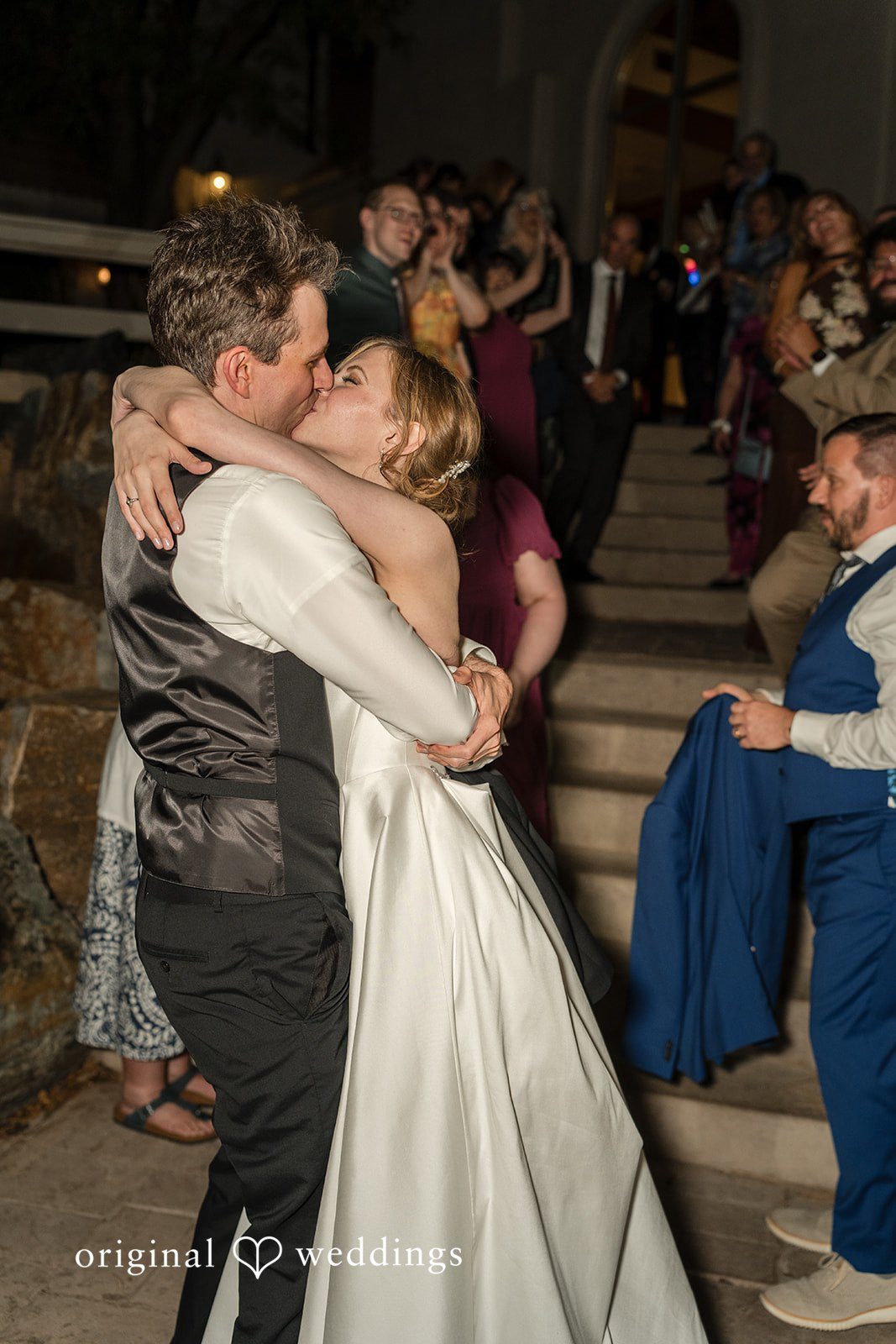 Jessica + James Couple’s kiss for the night