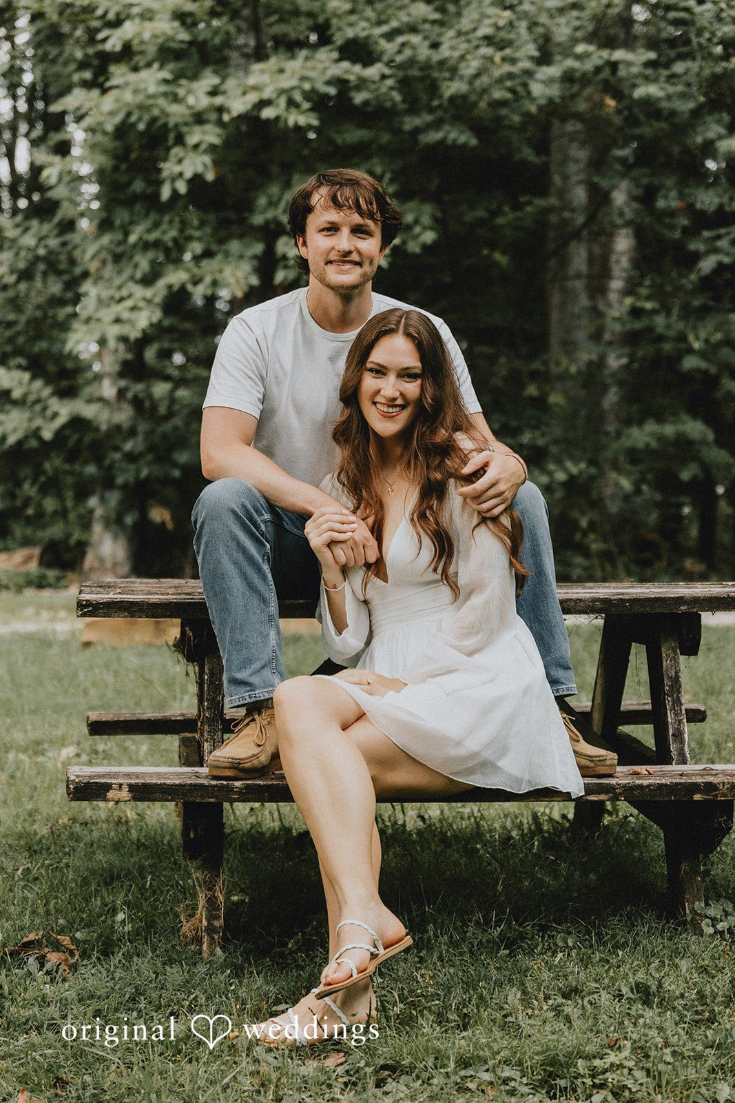 A stunning portrait of the couple