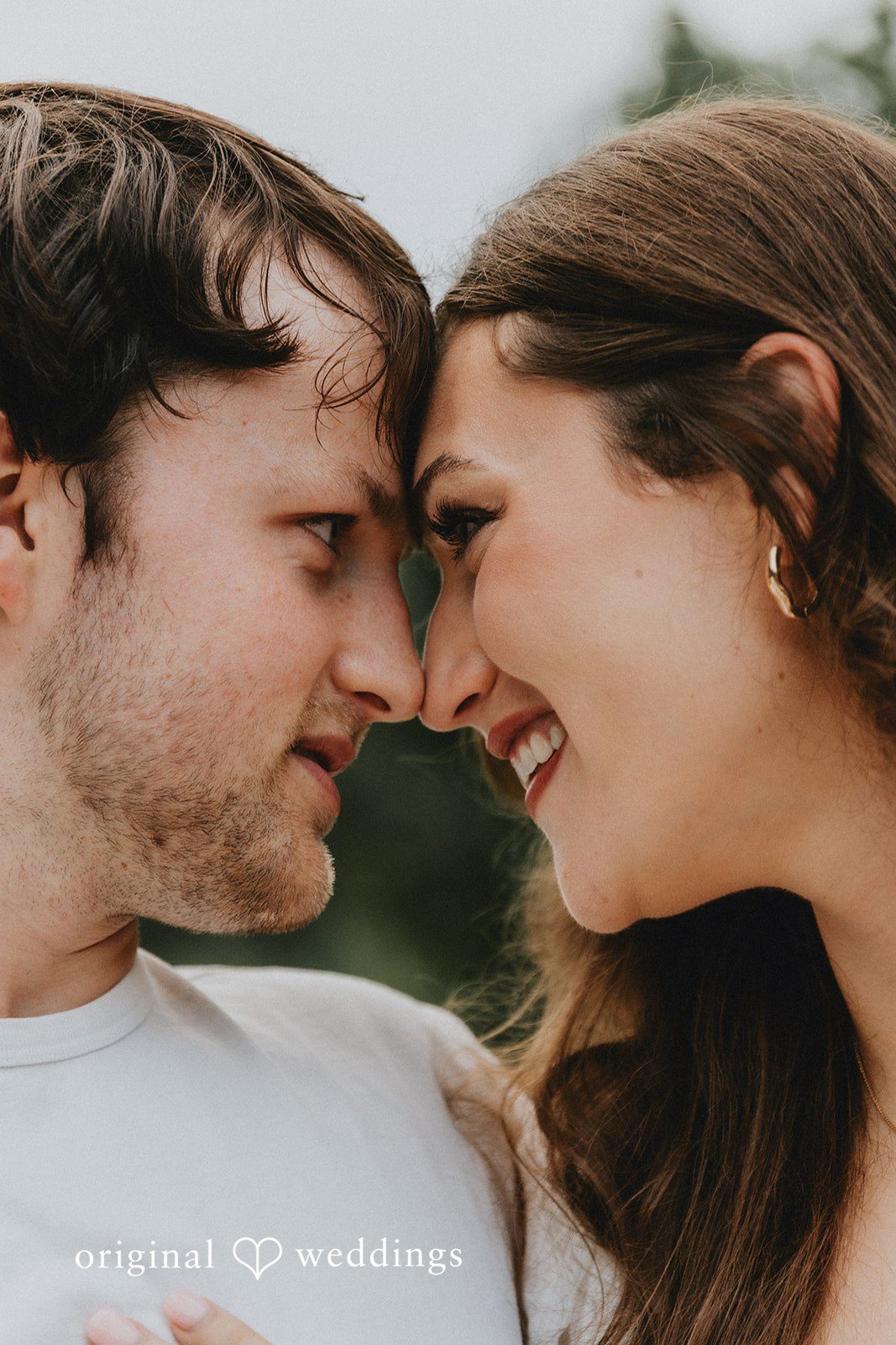 A beautiful headshot of the couple