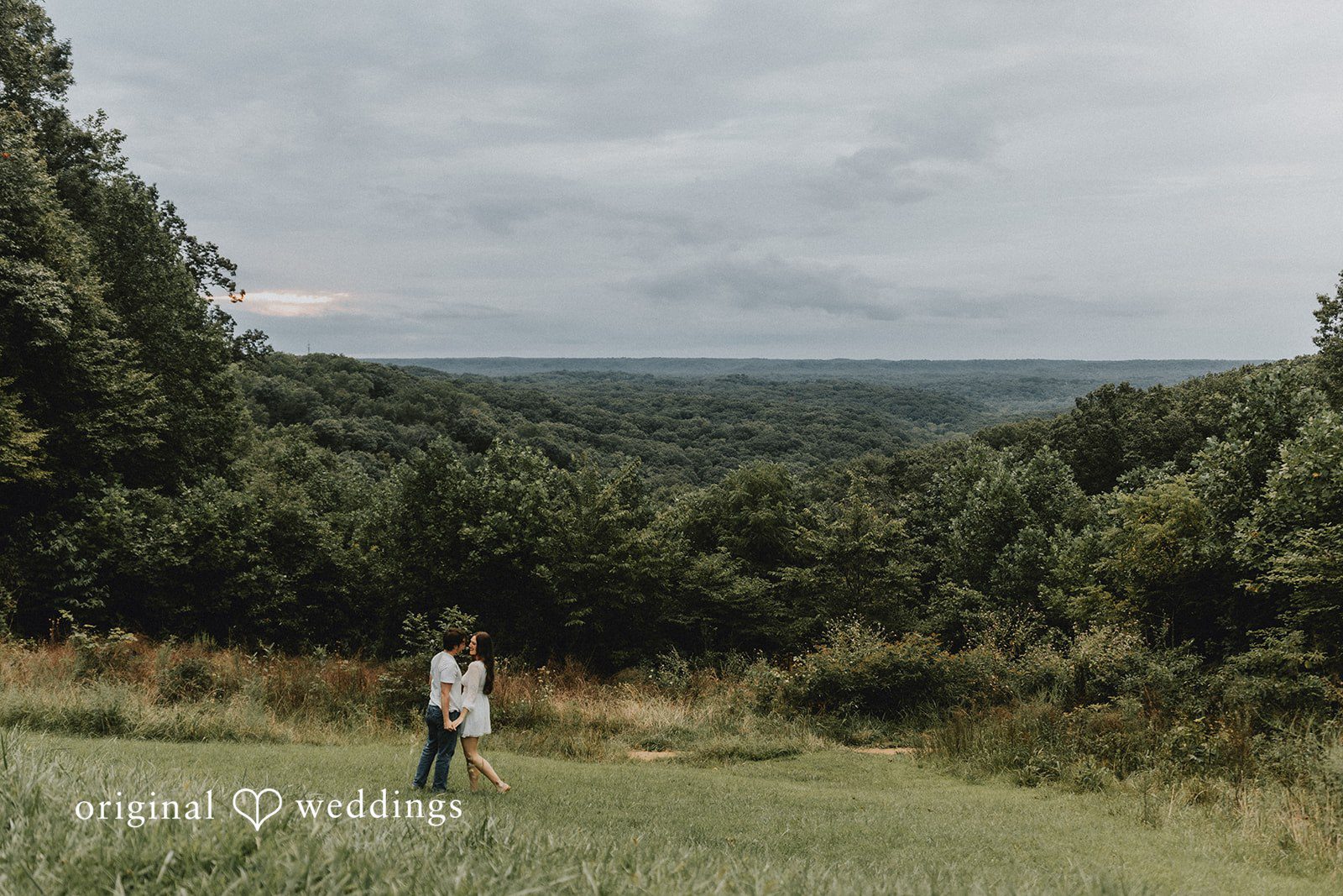 The couple in the outdoors