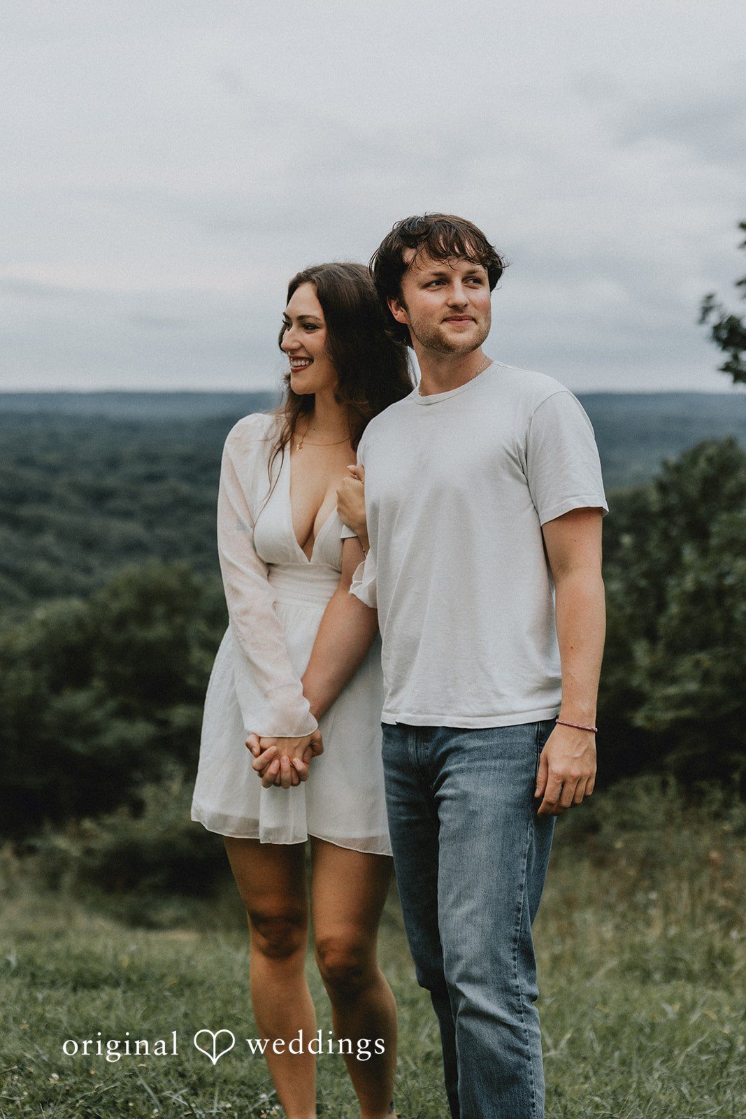 A stylish portrait of the couple